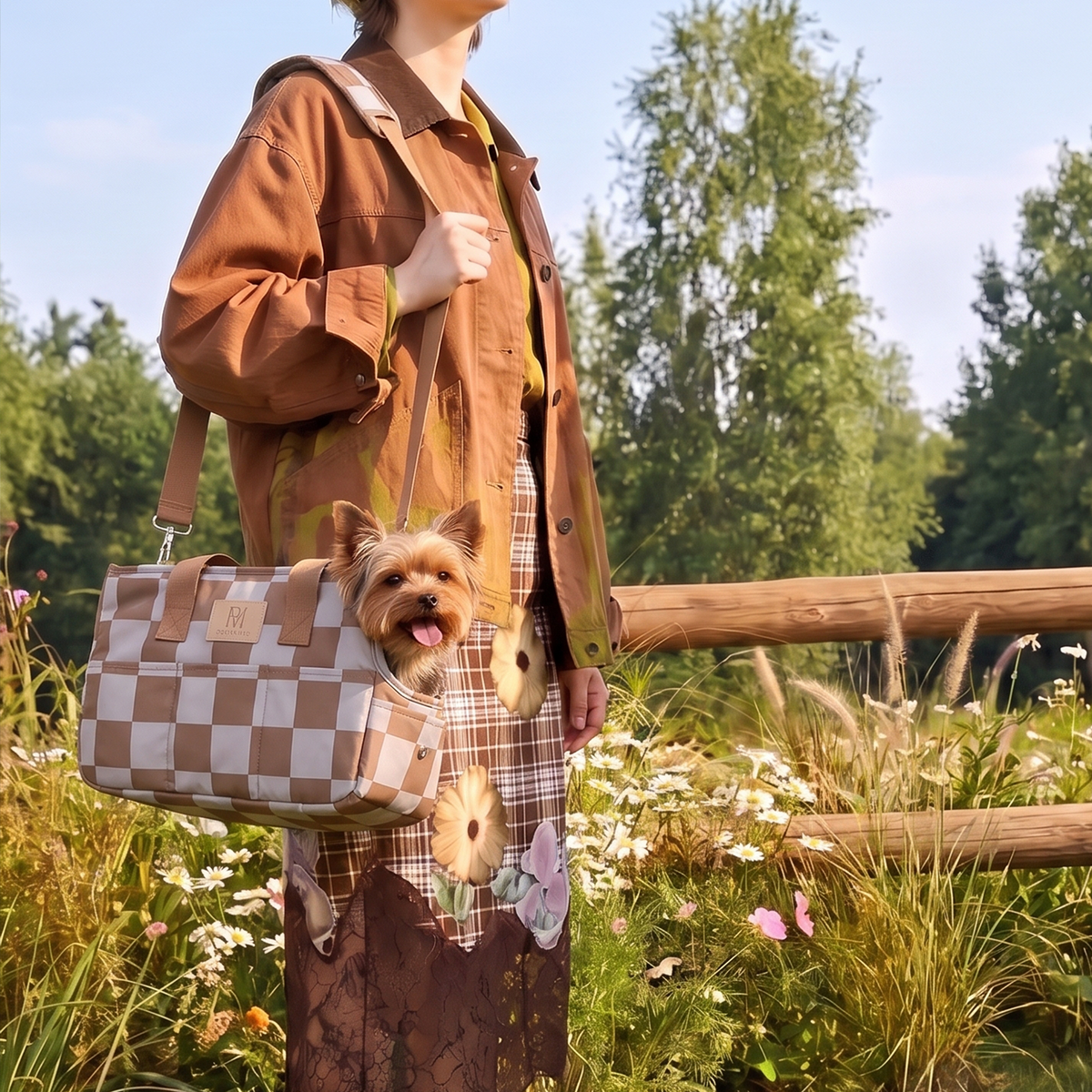 3-in-1 Foldable 4-Layer Escape-Proof Scratch-Resistant Breathable Mesh Portable Small Dog Handheld Shoulder Crossbody Pet Carrier Bag