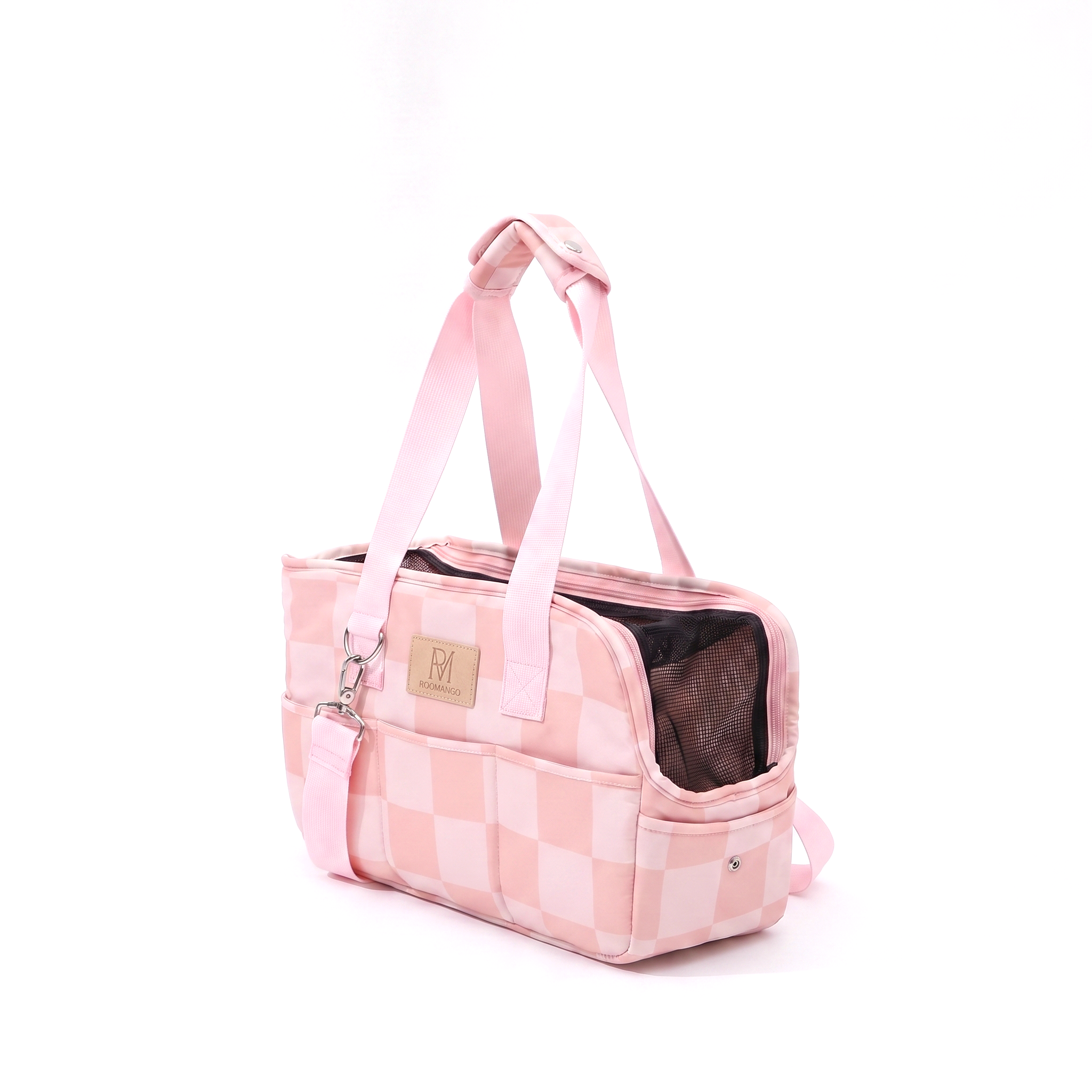 3-in-1 Foldable 4-Layer Escape-Proof Scratch-Resistant Breathable Mesh Portable Small Dog Handheld Shoulder Crossbody Pet Carrier Bag