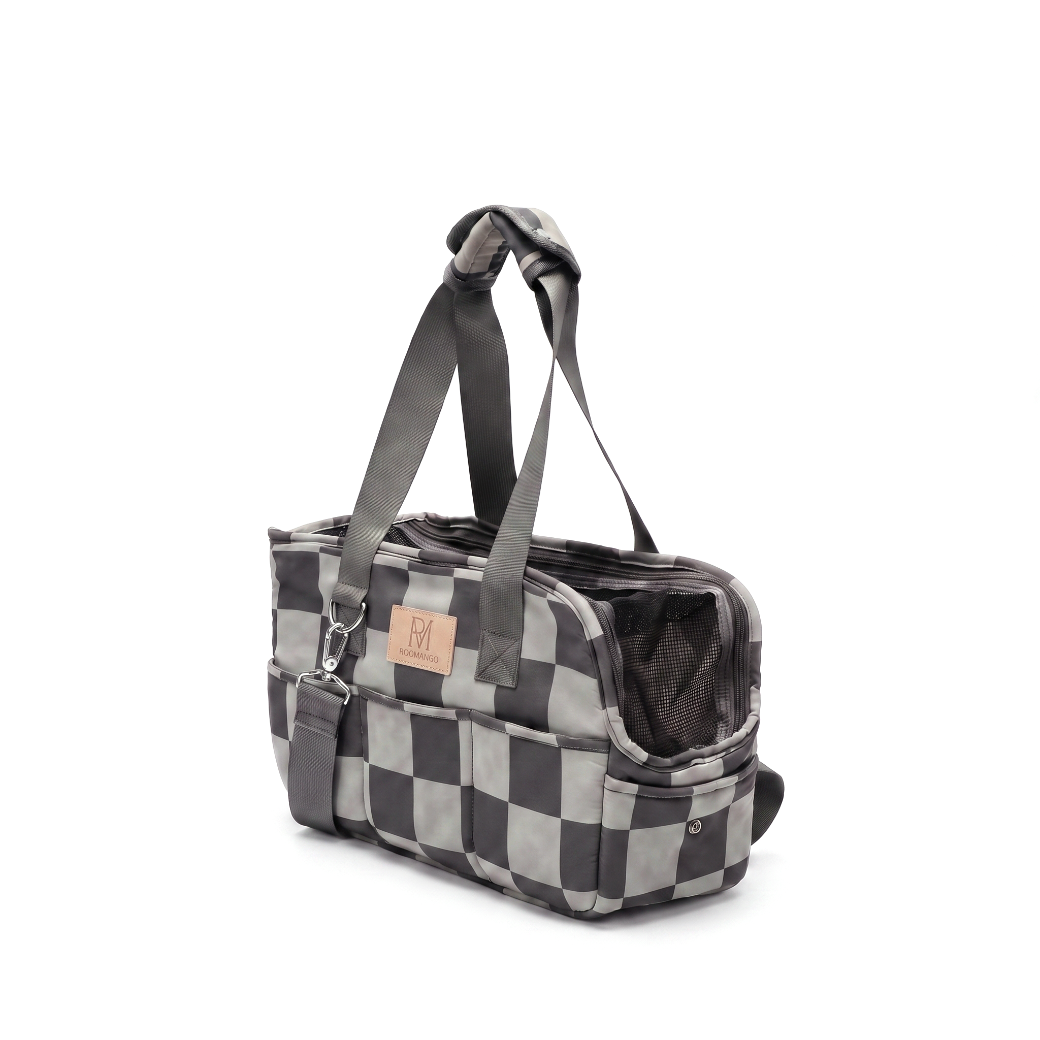 3-in-1 Foldable 4-Layer Escape-Proof Scratch-Resistant Breathable Mesh Portable Small Dog Handheld Shoulder Crossbody Pet Carrier Bag
