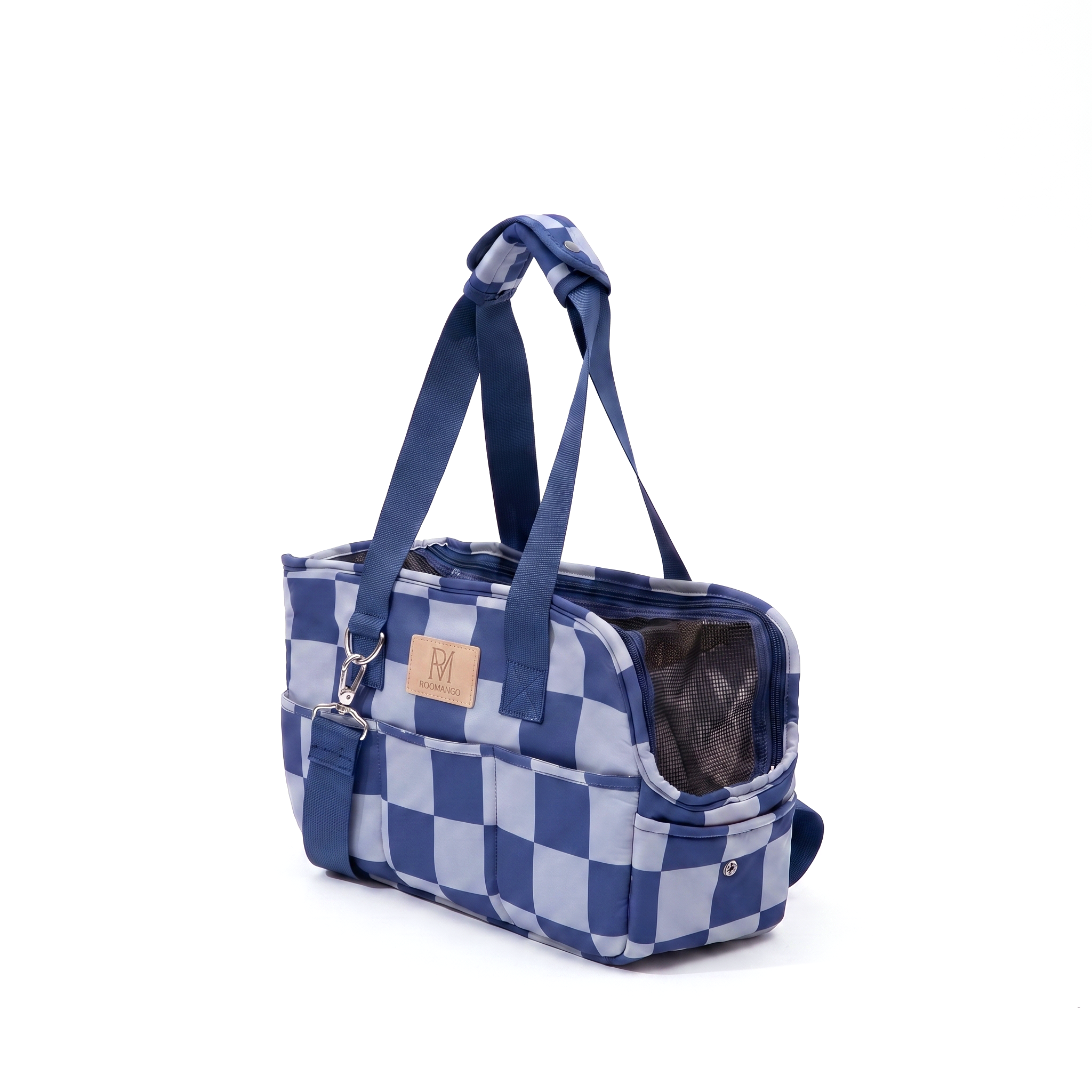 3-in-1 Foldable 4-Layer Escape-Proof Scratch-Resistant Breathable Mesh Portable Small Dog Handheld Shoulder Crossbody Pet Carrier Bag
