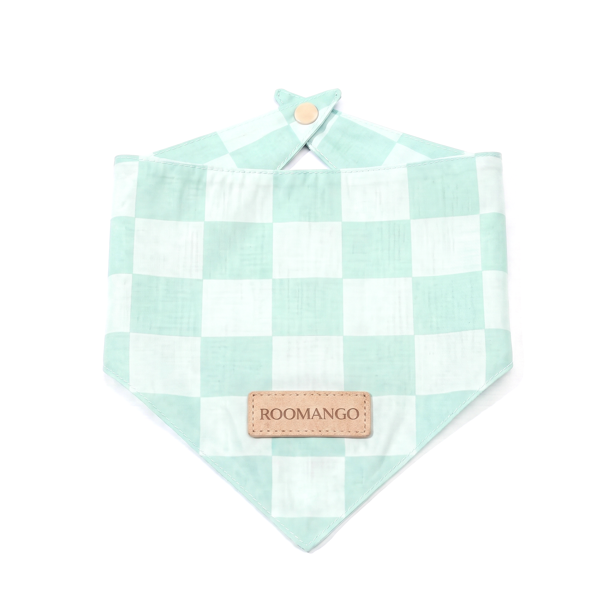 Pet Chessboard Washable Stain-Resistant Cat & Dog Universal Triangle Drool Bib Anti-Dirty Bandana