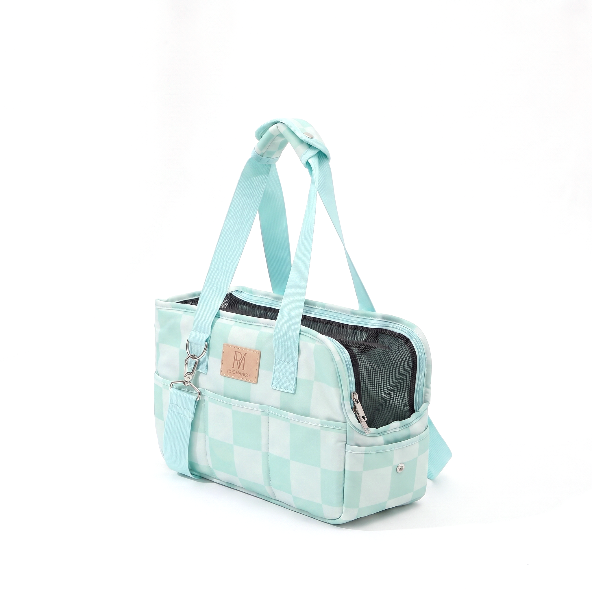 3-in-1 Foldable 4-Layer Escape-Proof Scratch-Resistant Breathable Mesh Portable Small Dog Handheld Shoulder Crossbody Pet Carrier Bag