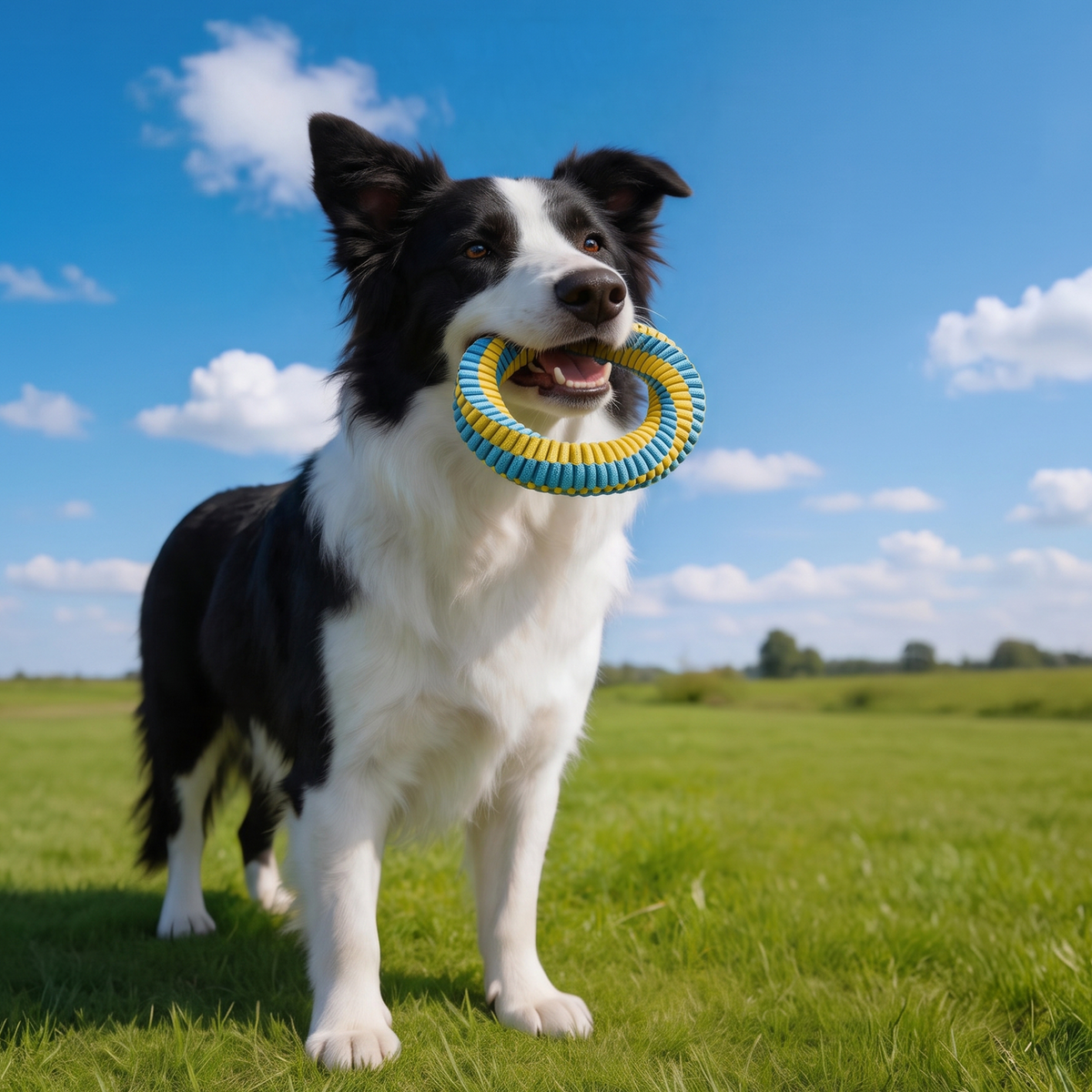 Anti-Odor Anti-Biting Rope-Tied Dog Circular Toy